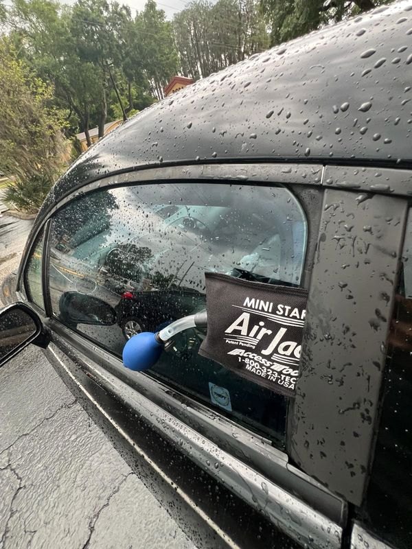 A locked car opened without damage