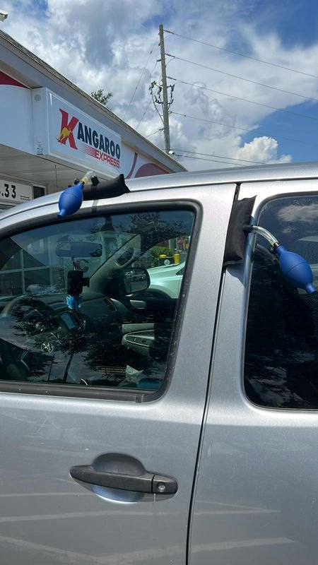 Keys locked inside a work van